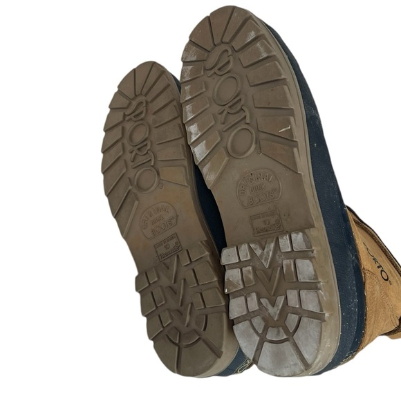 B1 Mens Sporto Insulated Thermal Rain Leather Duck Boots 10 - Picture 5 of 5